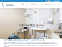 Tablet Screenshot of hunterdonoralsurgery.com